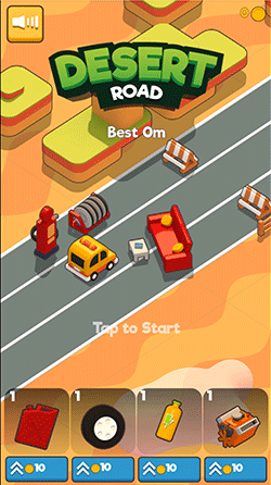 Desert Road game play