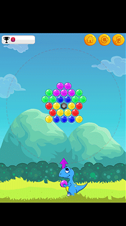 play html5 Dino Bubbles