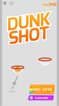 Dunk Shot game play
